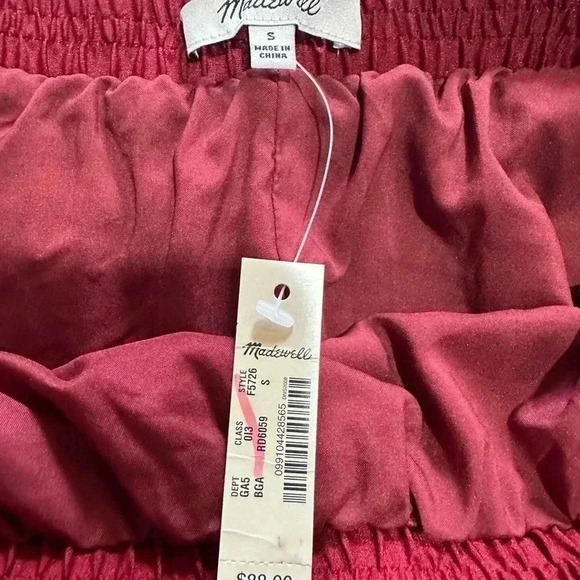 Madewell Red Mini Skirt Size Small NWT - Picture 2 of 8